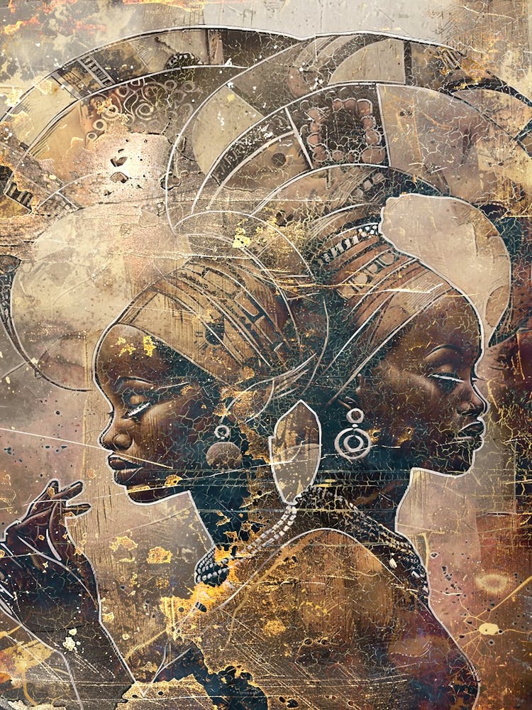 Afrikanische Ethnische Stammesillustration Kunst 16