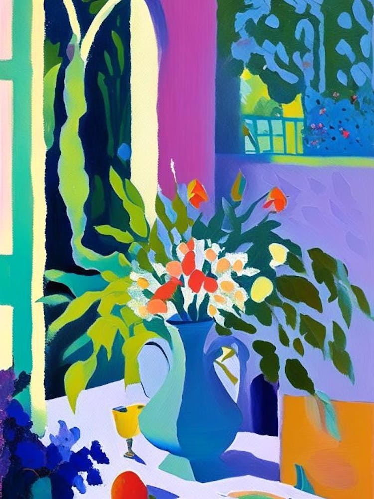 Le Jardin Plume, 1, France Abstract Still Life