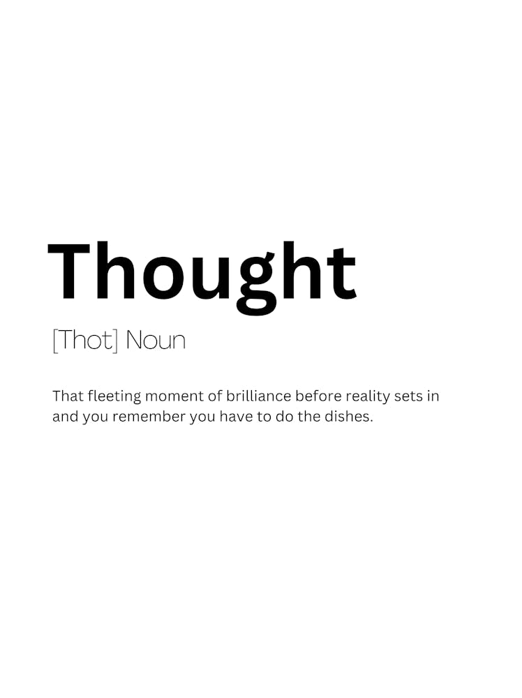 Thought Definition Meaning 1