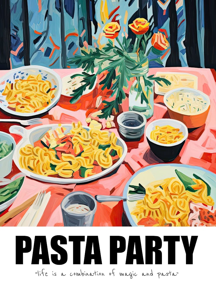 Pasta Party, Matisse Inspired 09