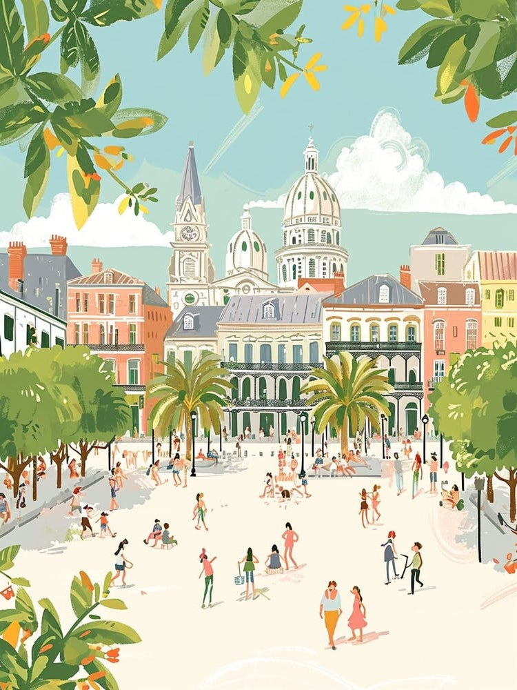 Jackson Square Storybook Illustration 2