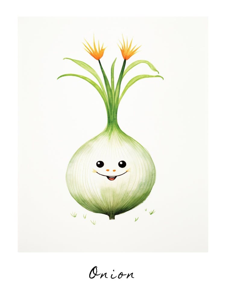 Friendly Kids Onion Poster