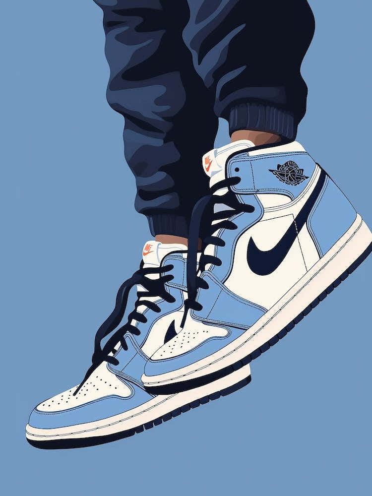 My Retro Blue Jordan