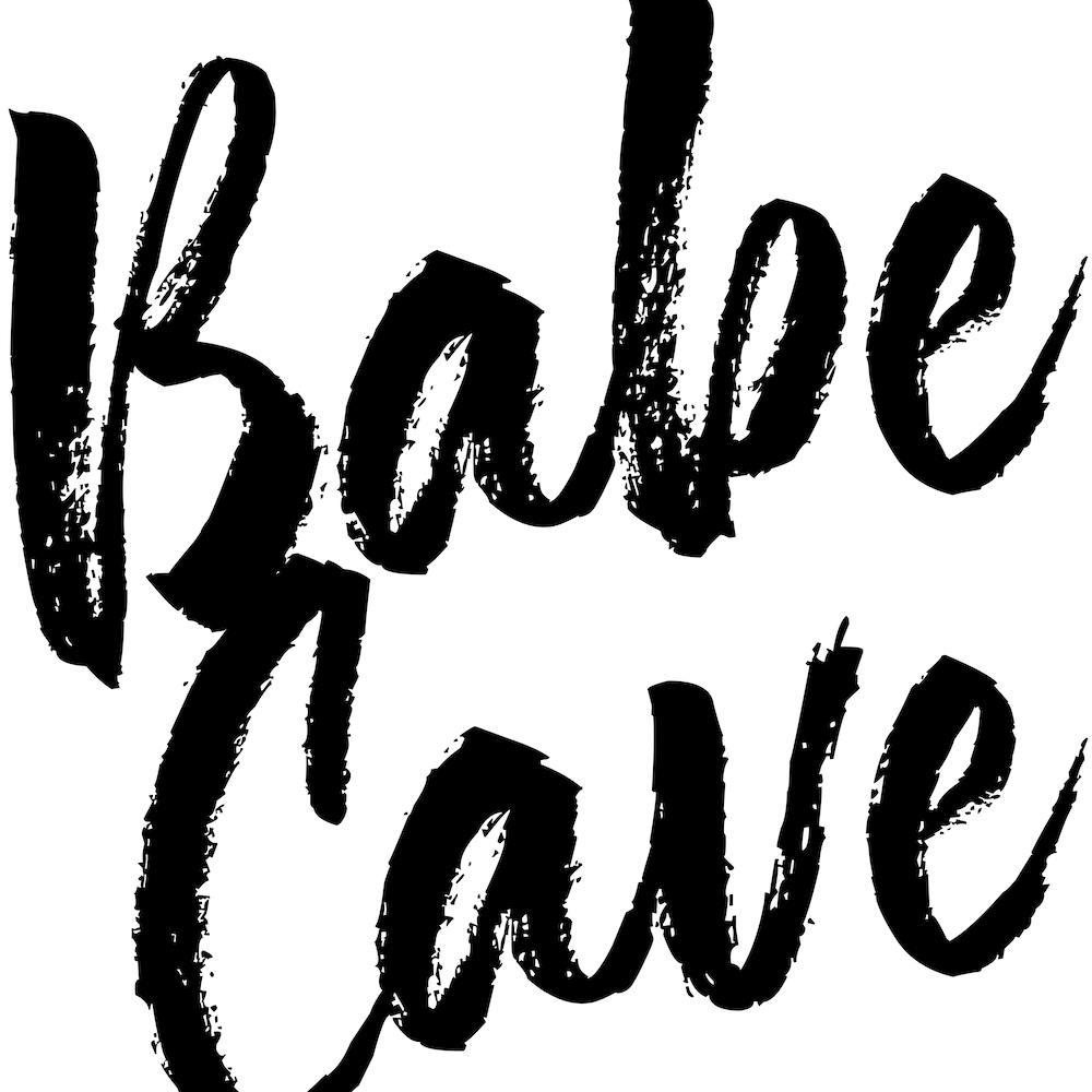 Babe Cave Bold Script Square