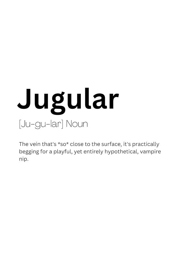 Jugular Definition Meaning