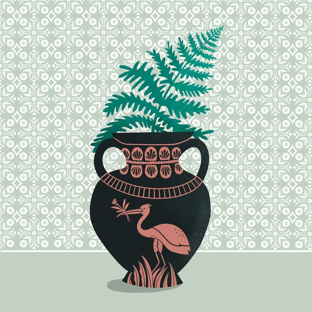 Pattern And Pot Square