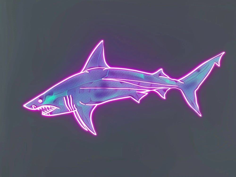 Neon Purple Bull Shark 3