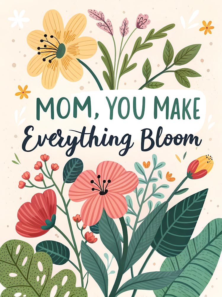 Mom You Make Everything Bloom