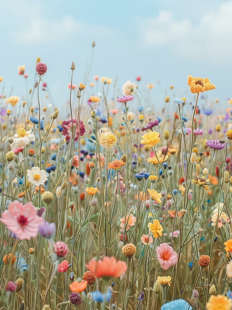 Wild Flowers Knitted In Crochet 6