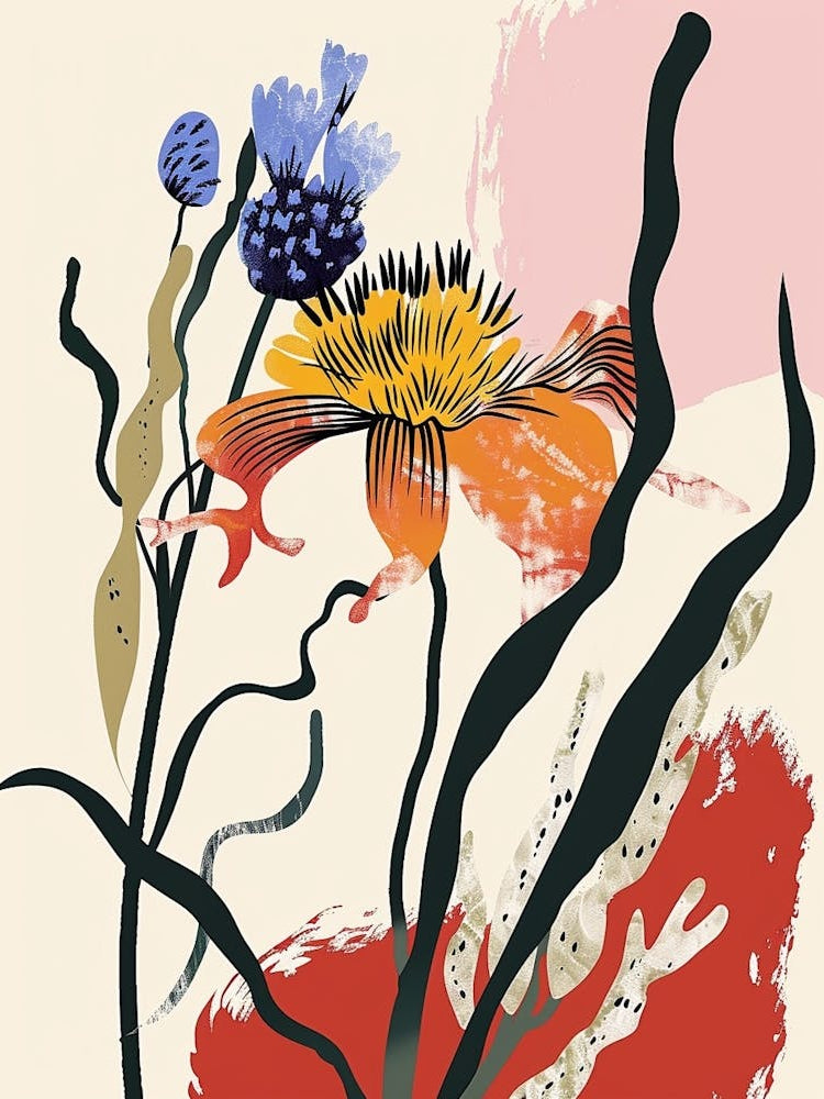 Colourful Flower Illustration Asters 9