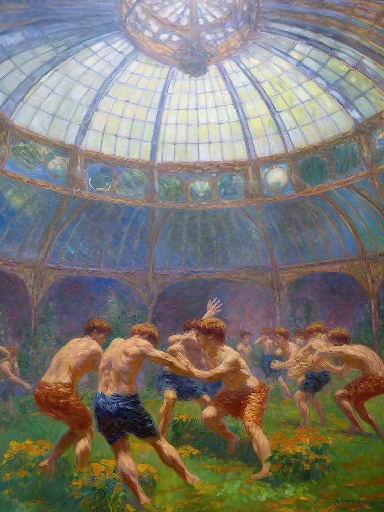 American Football In The Style Of Monet 3