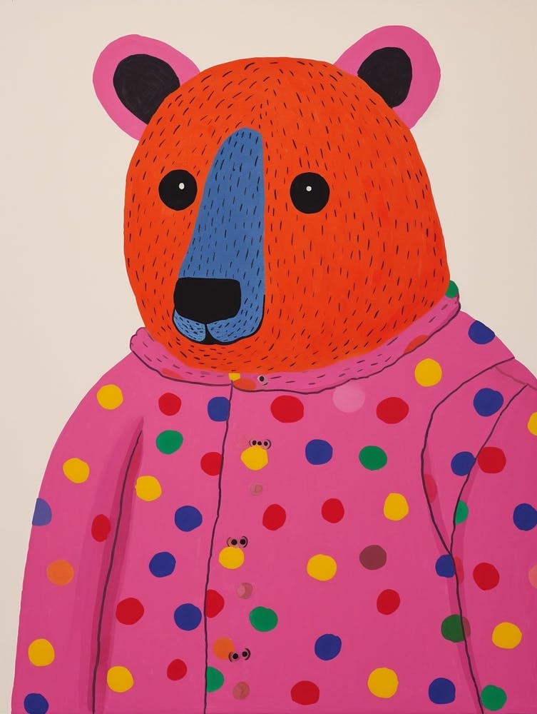 Pink Polka Dot Wombat 2
