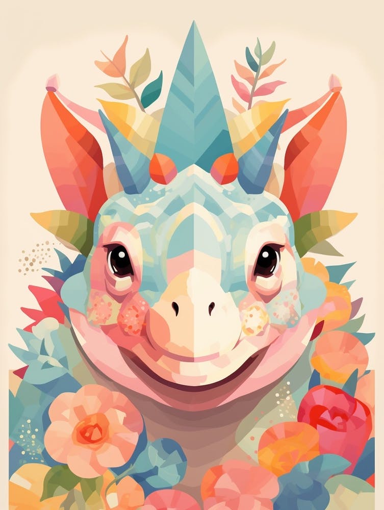 Colourful Dinosaur Avaceratops 2