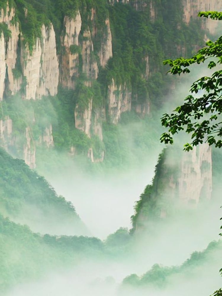 Zhangjiajie National Forest Park China Water Colour Poster