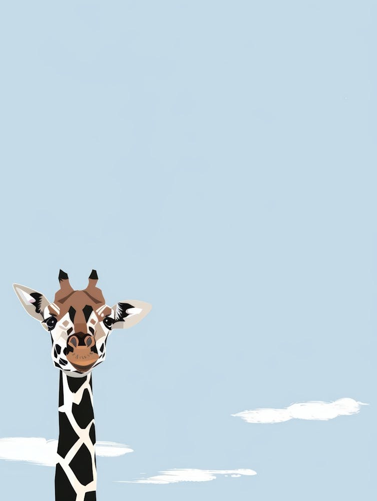 Giraffe Canvas Print 8