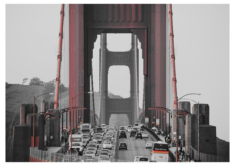 Vintage America Golden Gate Bridge