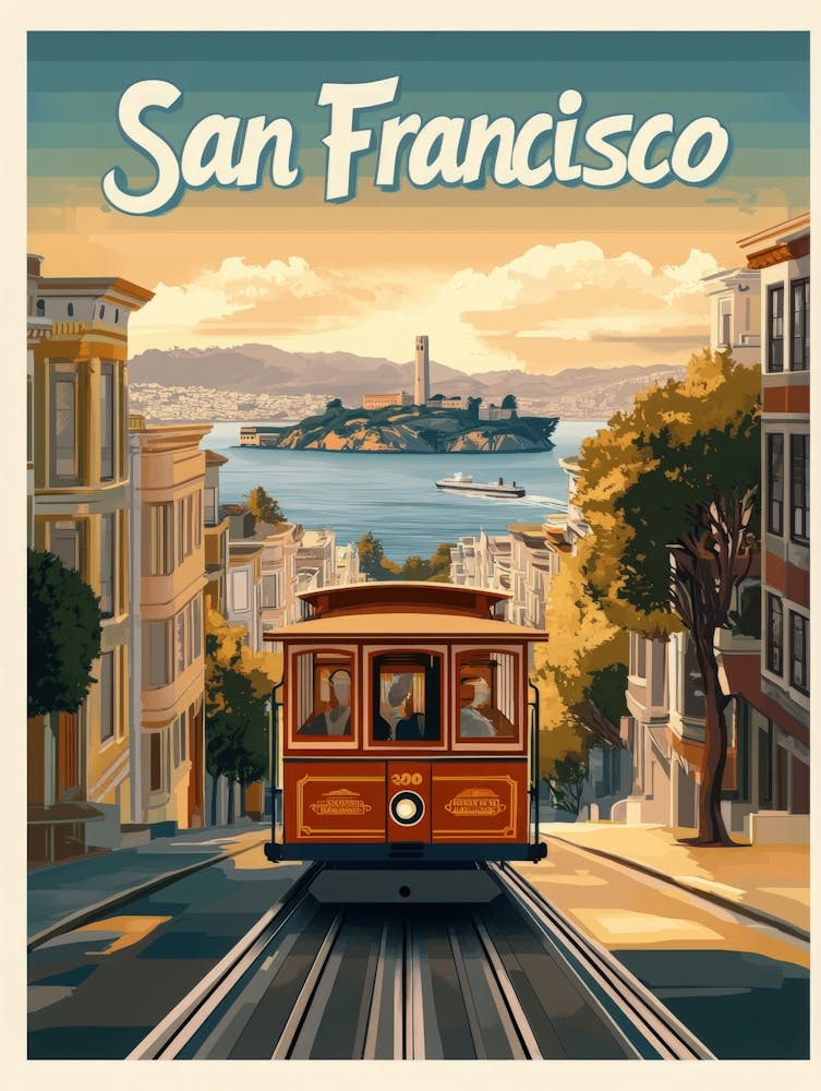 Aihrgdesign A Classic 1960s Travel Poster For San Francisco