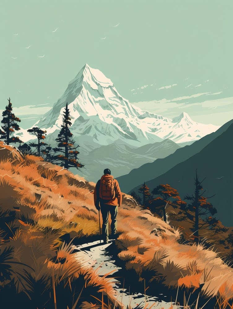 Poon Hill Trek Nepal 2 Hiking Trail Landscape