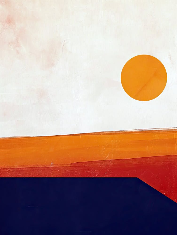 Sunset,Minimalism, Boho, Mid Centure