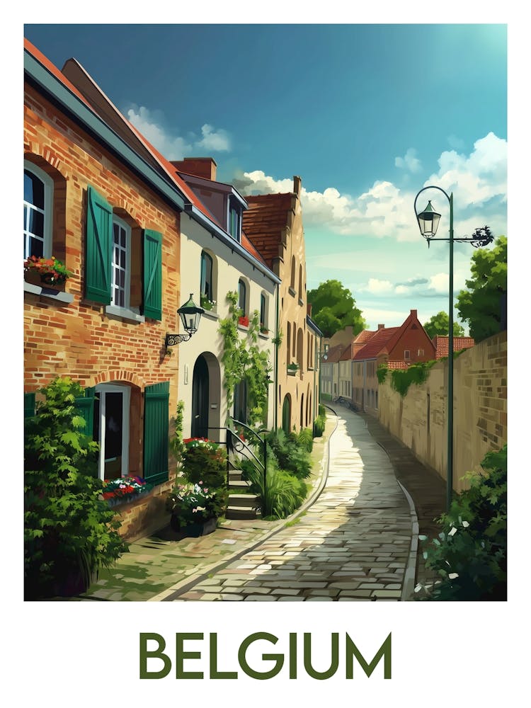 Affiche de voyage Belgium