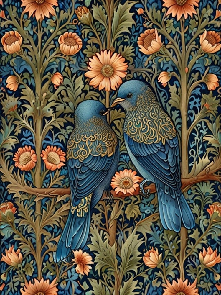 William Morris Birds On A Branch 3