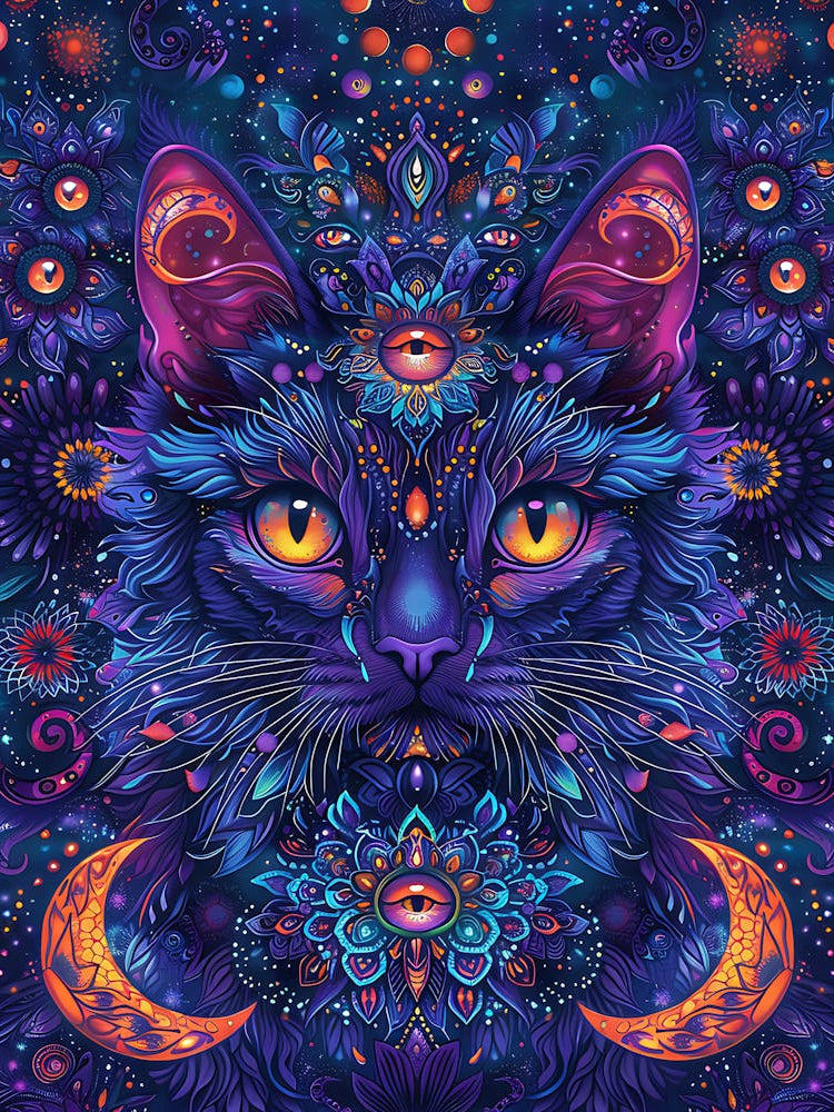 Psychedelic Cat 5