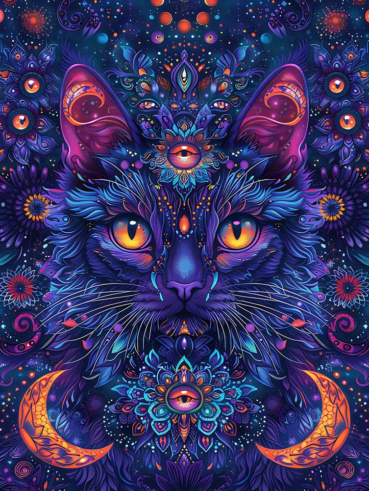 Psychedelic Cat 5