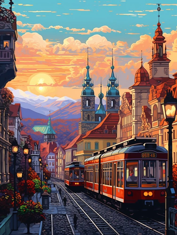Prague Pixel Art 4