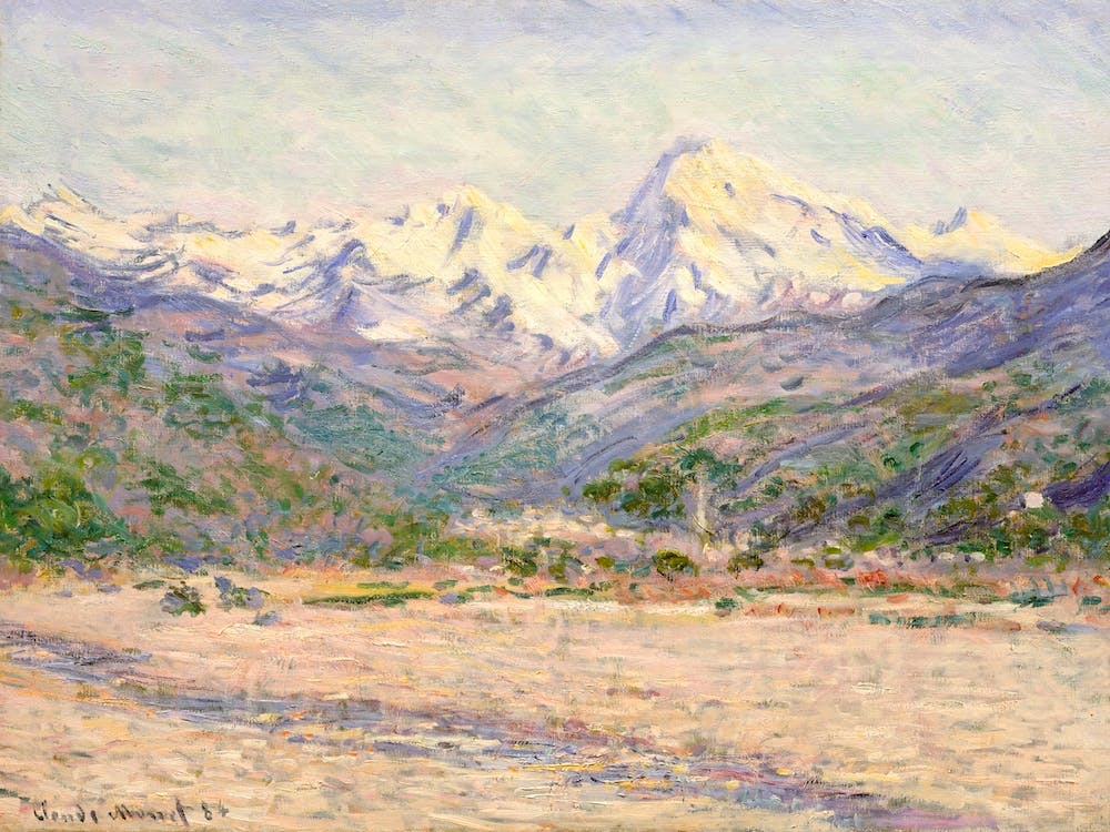 The Valley Of The Nervia (1884), Claude Monet