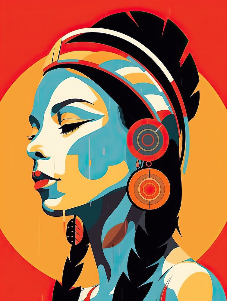 Vibrant Native American Portraits