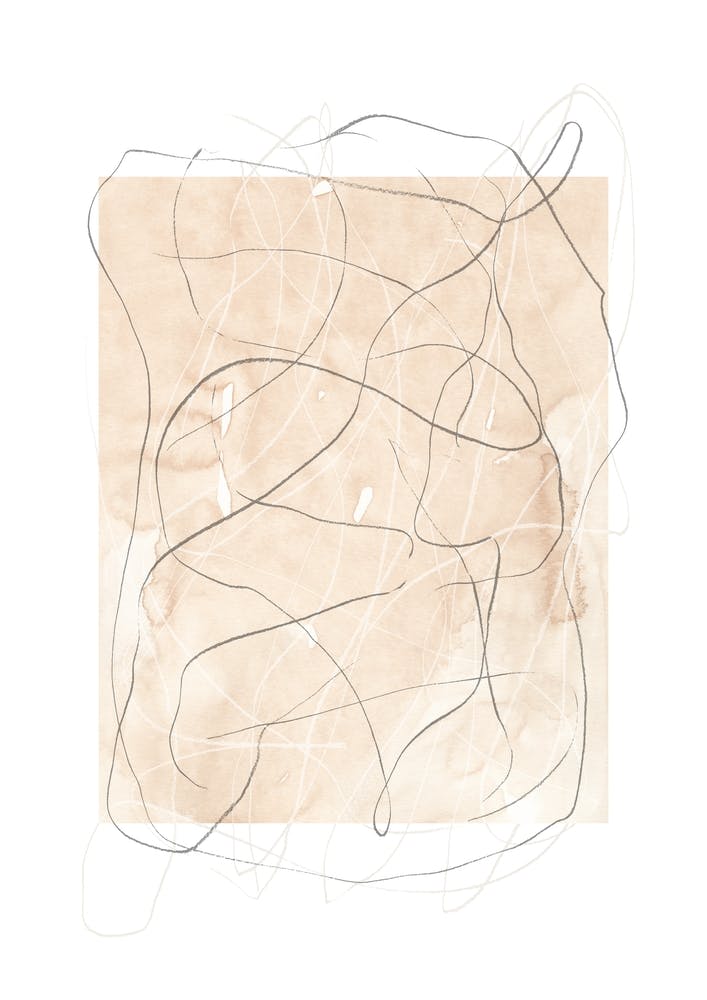 Whimsy 4 Soft terracotta and gray