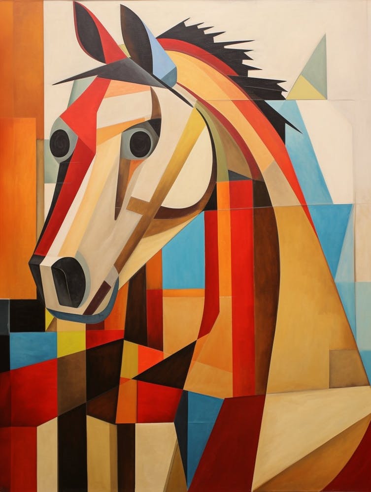 Horse Abstract Pop Art 8