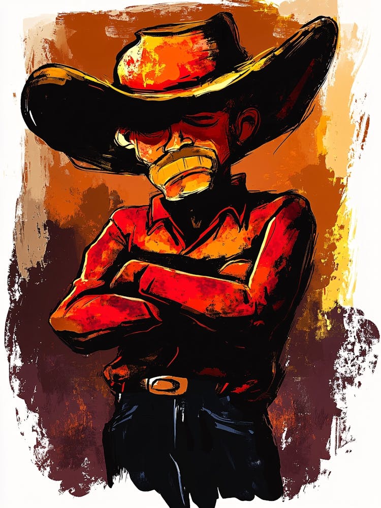 Cowboy Drawing