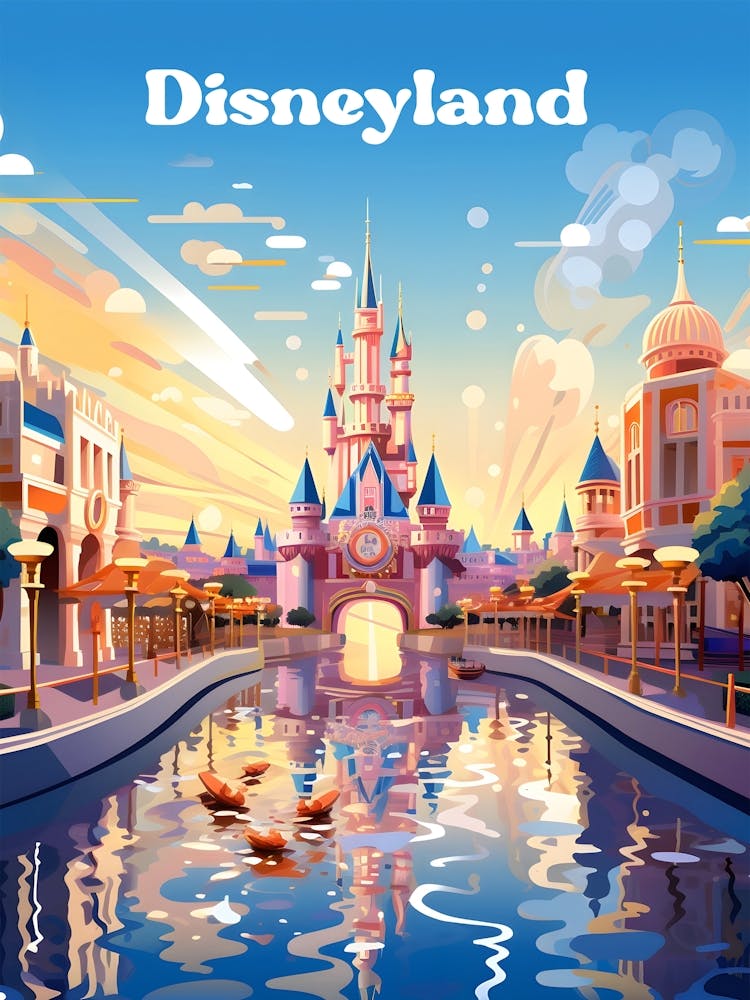 Disneyland 3 Travel Poster 3 4 Resize