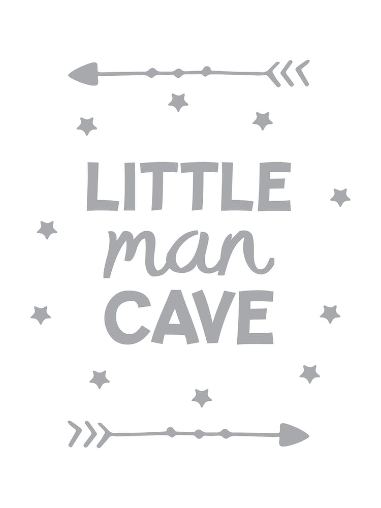 Little Man Cave Grey Arrows