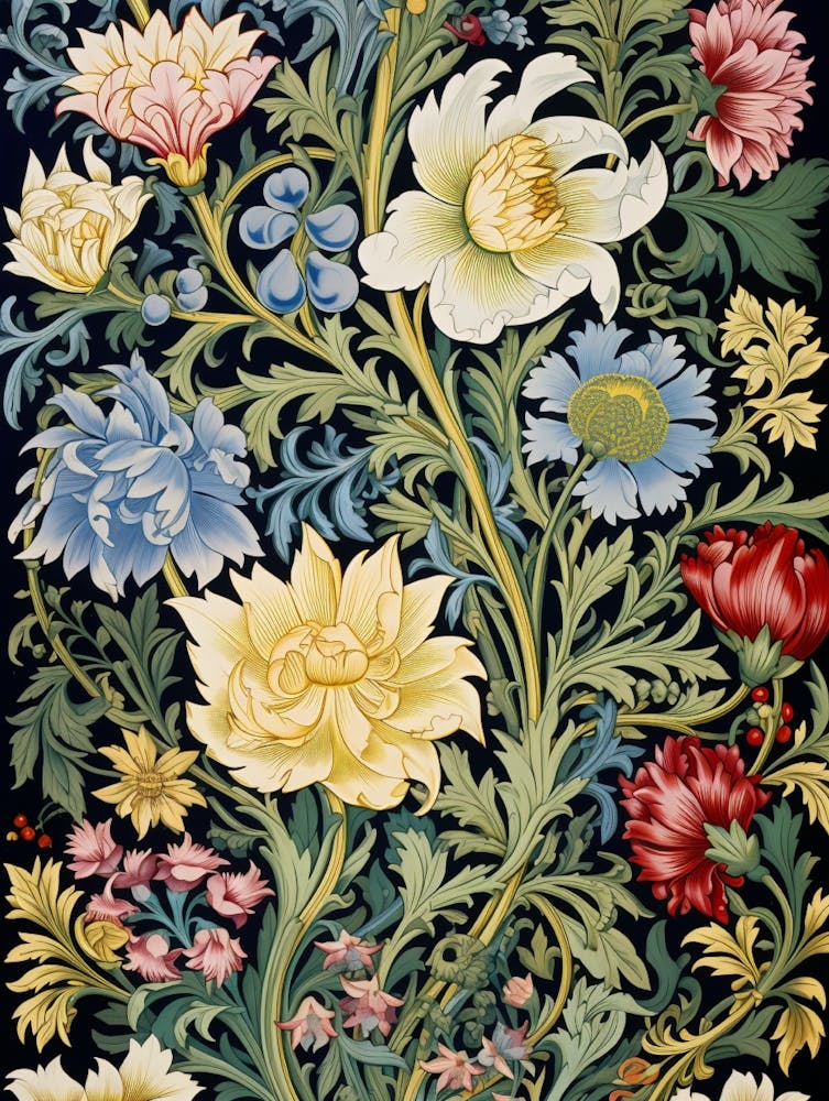 William Morris Floral Tapestry