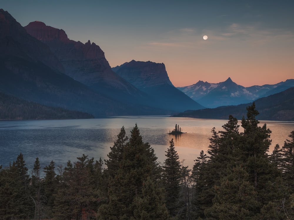 Montana Lake Sunset