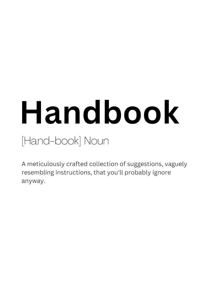 Handbook Definition Meaning