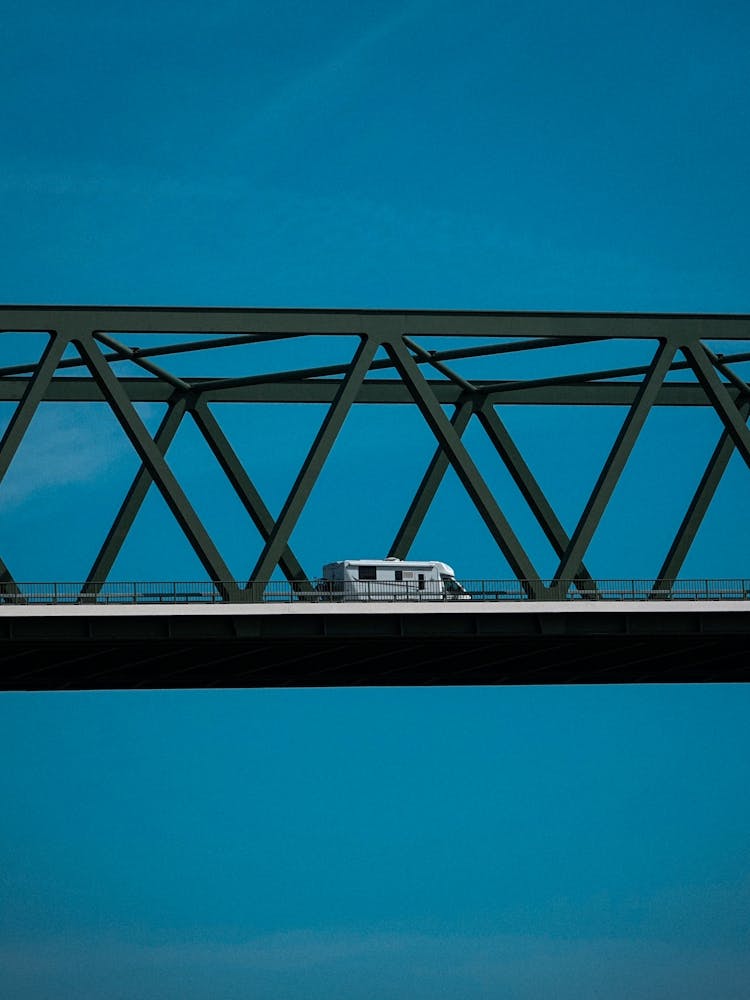 Camper Crossing The Kiel Canal