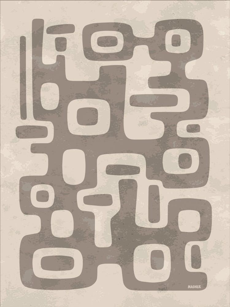 Minimalist Mid Century Modern Composition III