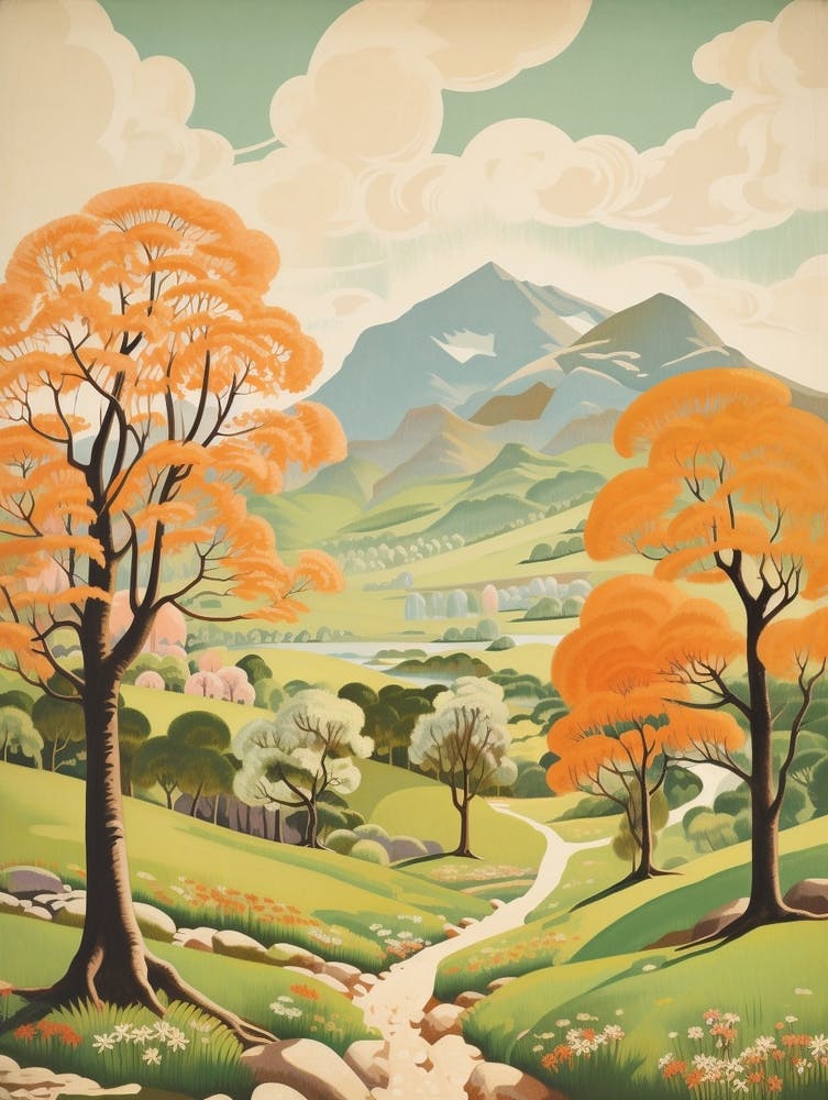 Ben Nevis Scotland 2 Hike Illustration