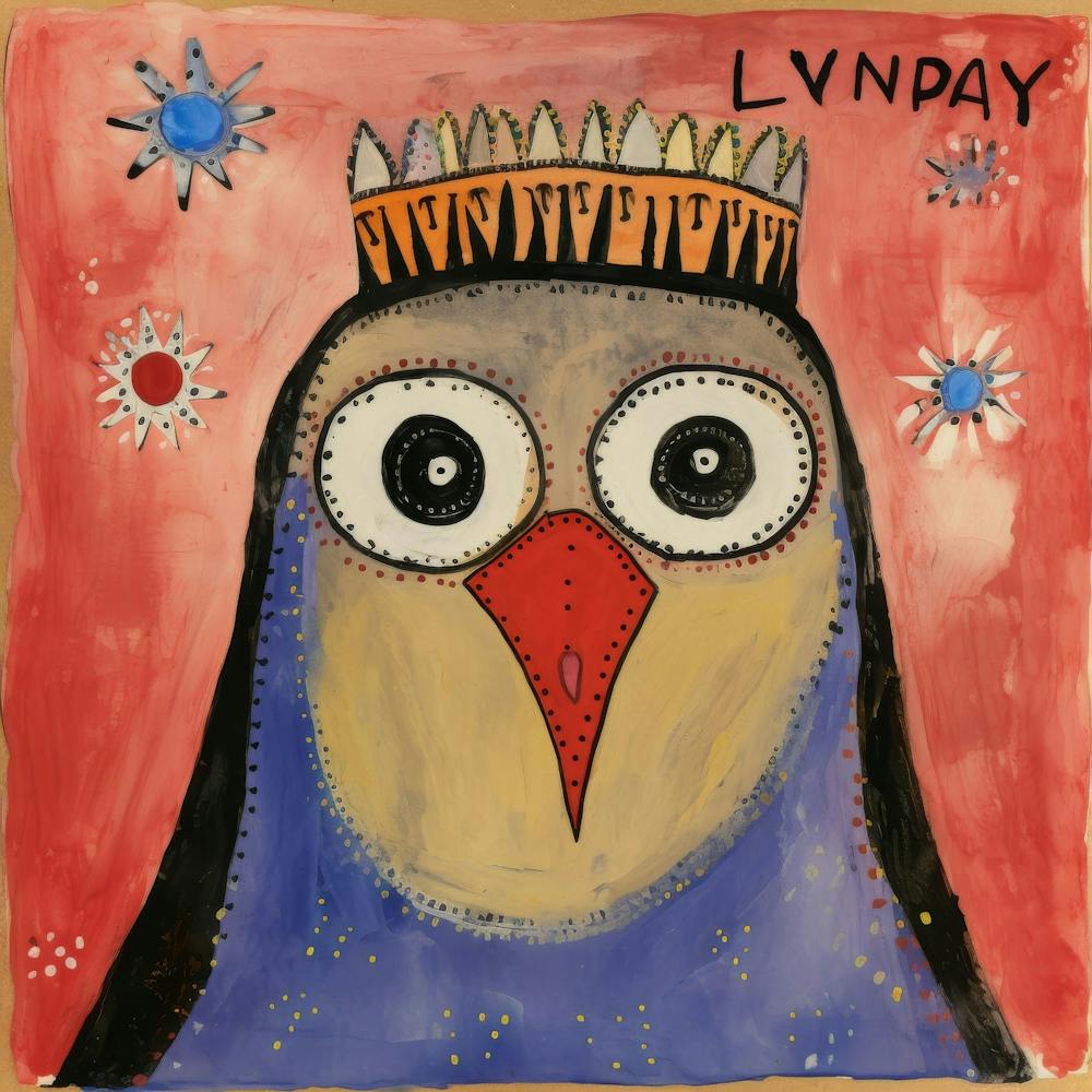 Abstract Emperor Penguin 1