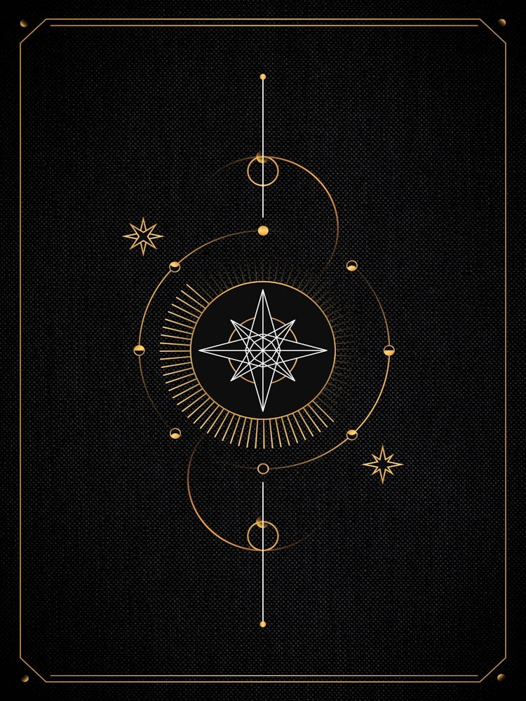 Golden Star — 🃏 Tarot Card deck, Tarot geometric