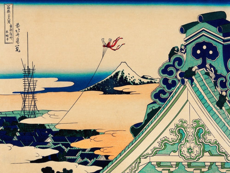 Honganji At Asakusa In Edo (Tōto Asakusa Honganji), Katsushika Hokusai