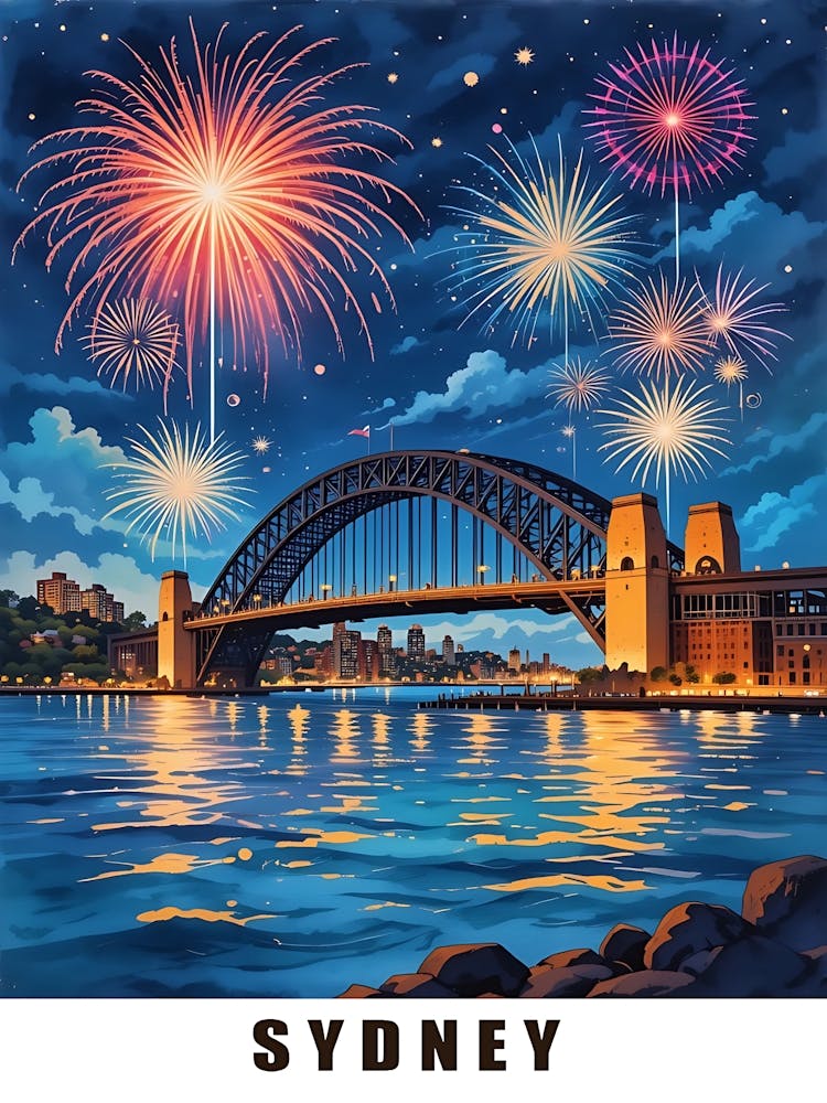 Sydney Affiche de Voyage Vintage 20