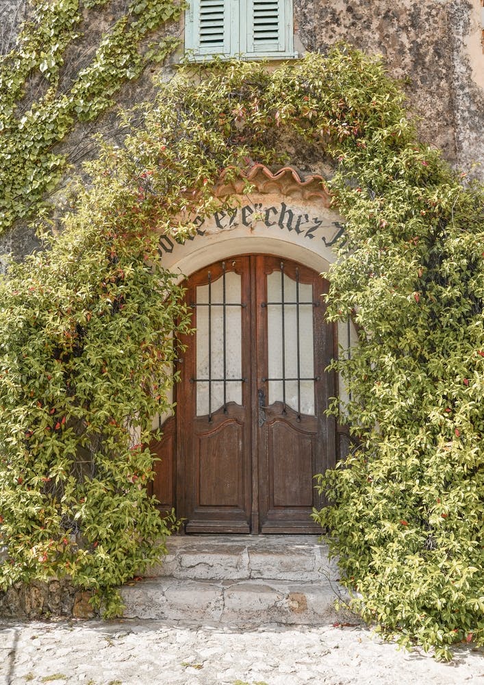 Front Door In Eze, France