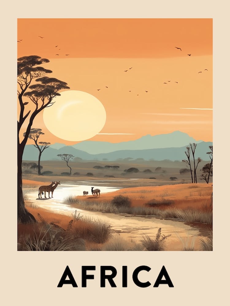 Vintage Travel Poster Africa 9