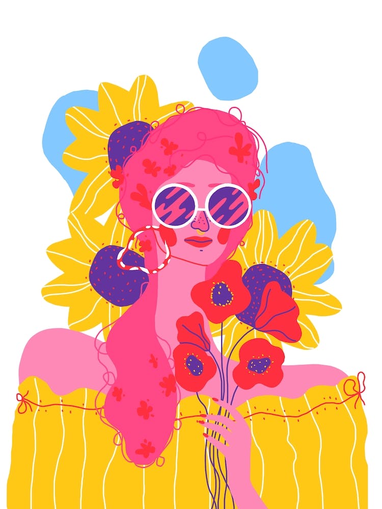 The Lady In Bloom