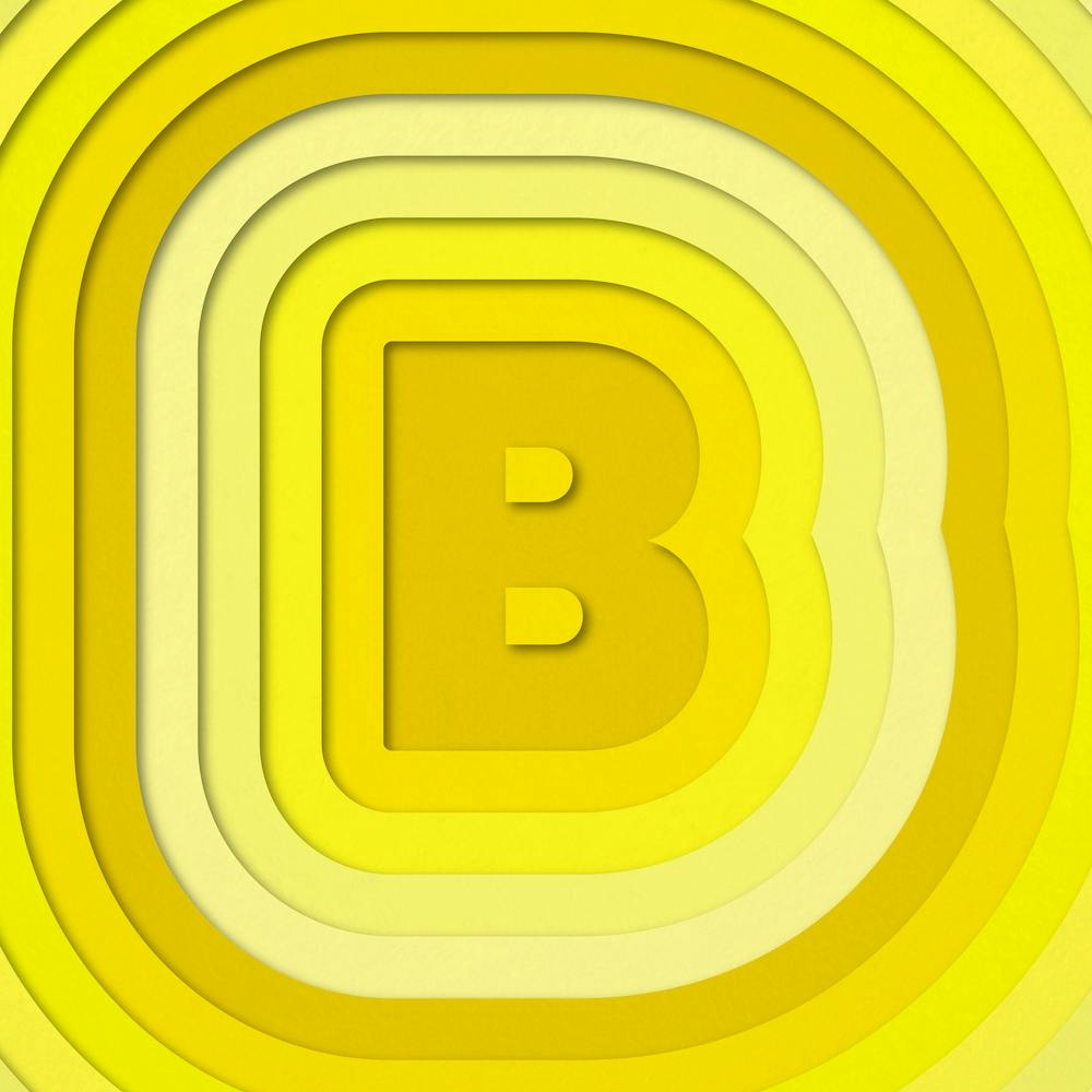 B Paper Alphabet