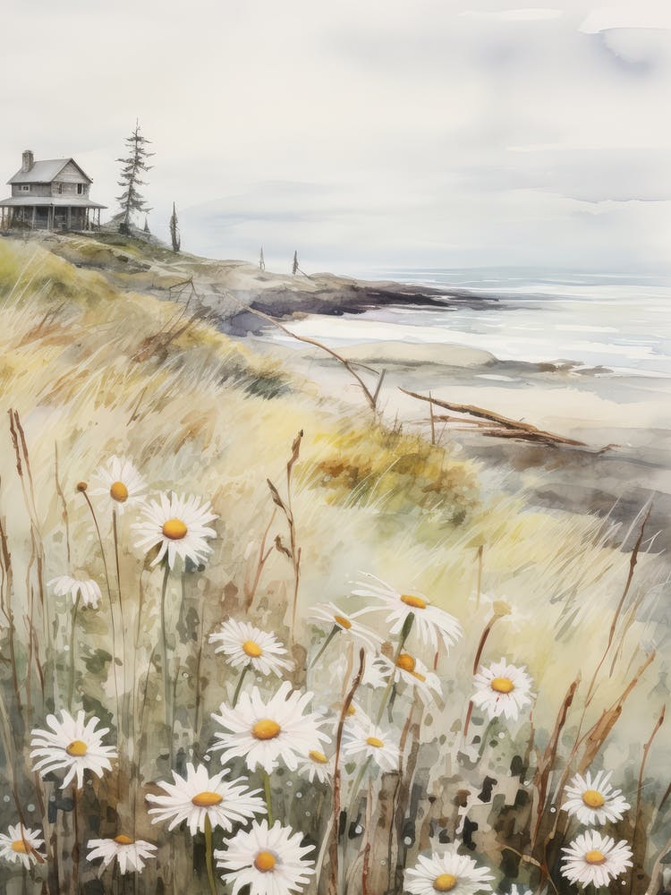 Flowers Along The Coast Vintage